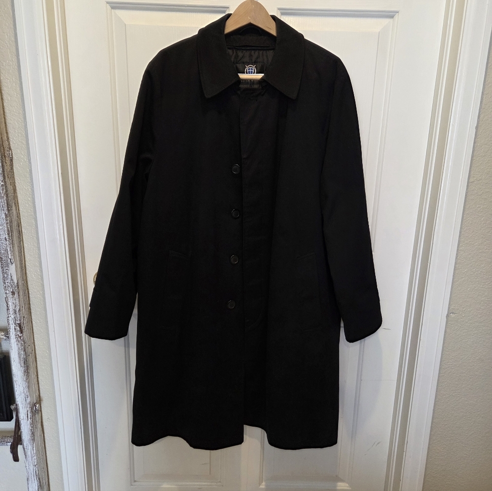 William Wallace Mens Trench Coat 40R Removable Lining